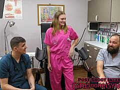 tyler lynn trembles through intense latex ent exam fetish