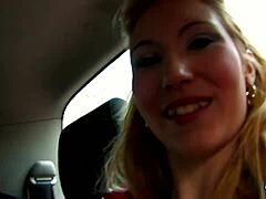 stranger's milf hops in car backseat to ride huge cock wildly