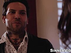 stepmom vera king's shaved pussy licked hard by tattooed stepson missionary