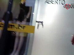 swallows strangers' cum then kisses cuckold – gloryhole trailer!