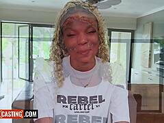 imagine this big tits 18yo ebony getting her amateur pussy railed hard in a fake casting interview