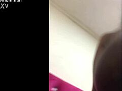 phone films ebony babe's outdoor pussy dildo fuck in curvy tits!