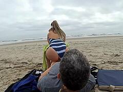 stop jerking dick here public beach milf anal creampie pov