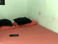 Hermanastro bends her over for intense doggystyle pounding and creampie before her date arrives