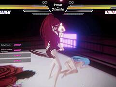 Futanari Lesbians Lick Boobs Pussy in Intense Muff Diving Battle