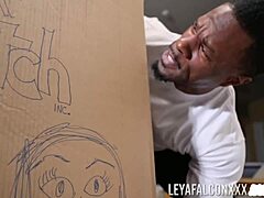 Big tits doll leya falcon pleases jamie knoxx massive cock