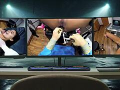 dr tampa's backstage latex humiliation exam on lotus lain 😈