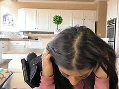 damn violet's hairy pussy gets wrecked hard in those black pantyhose