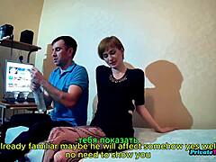 Step Cousin Poses In Red Lingerie Then Sucks Cock Into Wet Pussy