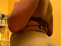 Blonde strips tight pussy like pro