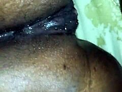 THICK PHAT BLACK BBW Squirts Wild On Monster Cock