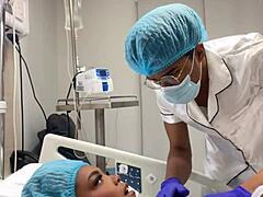 Doctor fucks horny patient hard in hospital bed now