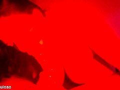 Brazilian BBW Milf Deepthroats Big Cock in Fishnets