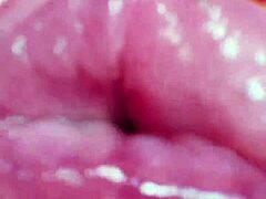 damn this nude chick's lipstick lips got me so hot and bothered already