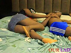 ebony slut's black ass pounded raw by two monster bbc hardcore