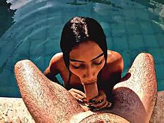 little morena teen amateur bounces small tits on massive cock in hardcore reverse cowgirl ride