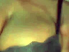 teasing stranger electrician bent over with my natural tits ass shake