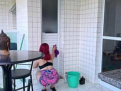 hired this big ass maid... short got me hard af 👀🍑