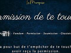 French babe grants touch permission in JOI edging audio.