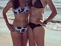 Real Bikini Beach Babes Big Ass Tits Blonde Brunette Clothed Tease Compilation