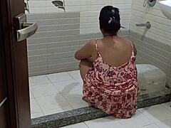 desi bhabhi gets shared for rough indian taboo doggystyle pussy pounding with big cock