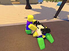 emma bangs three guys rough on roblox whorblox street
