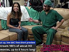 aria nicole in new scrubs tickled feet by doctor raven rogue backstage hospital fetish