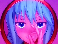 konosuba aqua lines up at glory hole