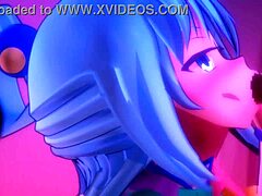 konosuba aqua lines up at glory hole