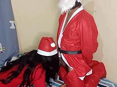 indian stepdad fucks naughty stepdaughter on christmas 🎅🔥