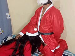 indian stepdad fucks naughty stepdaughter on christmas 🎅🔥