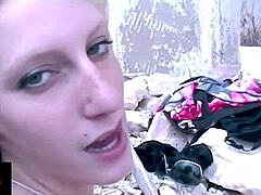 blonde teen fucked hard outdoors country