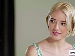 Petite Tailor Fiercely Licks Tall Girl's Hairy Wet Pussy Lips!