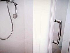 wanton stepmom bent over bathroom sink takes rough stepson anal creampie with dirty talk