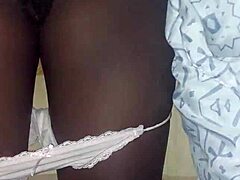 wife spreads wide taking it balls deep missionary style