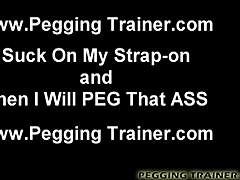 Bend Over For Strapon Ass Stretch And Femdom Toy Domination
