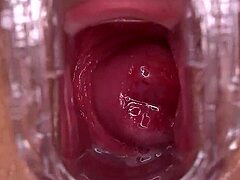 horny shaved slut squirts begging smash her wet pussy
