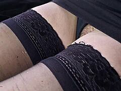 elegant 50yo french camgirl flaunts her killer hairy pussy up close