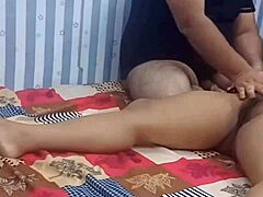 Beautiful Indian Step Daughter Rides Step Mom's Strap-On in Homemade Fun