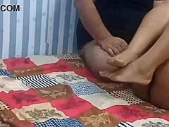 Beautiful Indian Step Daughter Rides Step Mom's Strap-On in Homemade Fun