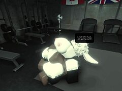 gym slut fucked hard by roblox bbc pussy pounding