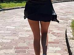 What If 18yo Skinny Teen's Natural Tits Bounce Wild in Risky Public Ride?