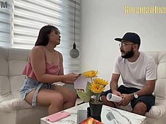 latina teen student slurps my cock sloppy to pass class 😜🍆💦
