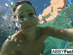 abigail mac & romi dive into underwater lesbian fun bts 🌊👅💦