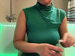 teen bbw rides dildo to orgasm