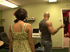 horny spanish milf alexa nicole fucked doggystyle in fishnets