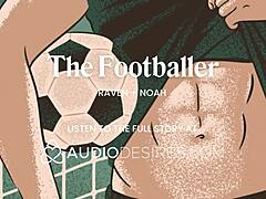 Athlete fucks sexy interviewer hard outdoors after locker room lick tease