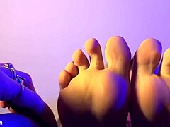 Ravena squirms under intense tickle domination on feet