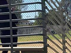 Yolanda Yamz Curvy Brunette Milf Outdoor Park Pounded by Rome Major Big Cock
