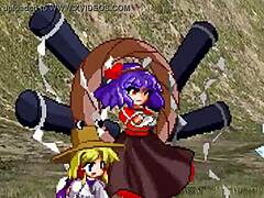 Suika and Cirno Choose Futanari Paths in Moriya Shrine Touhou Parody with Dick Growth and Wild Orgy Action